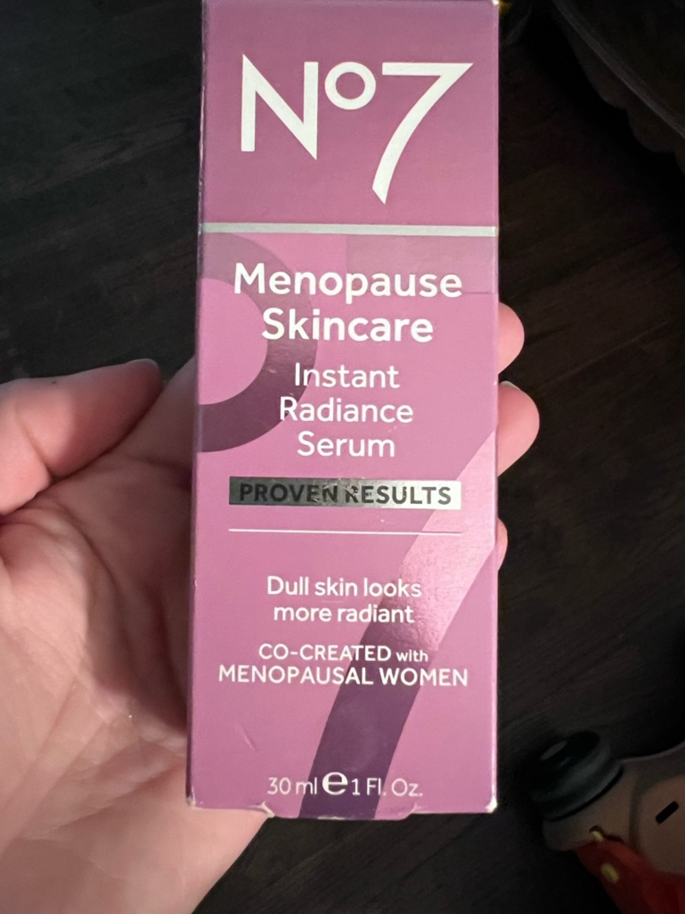 No7 Menopause Skincare Instant Radiance Serum